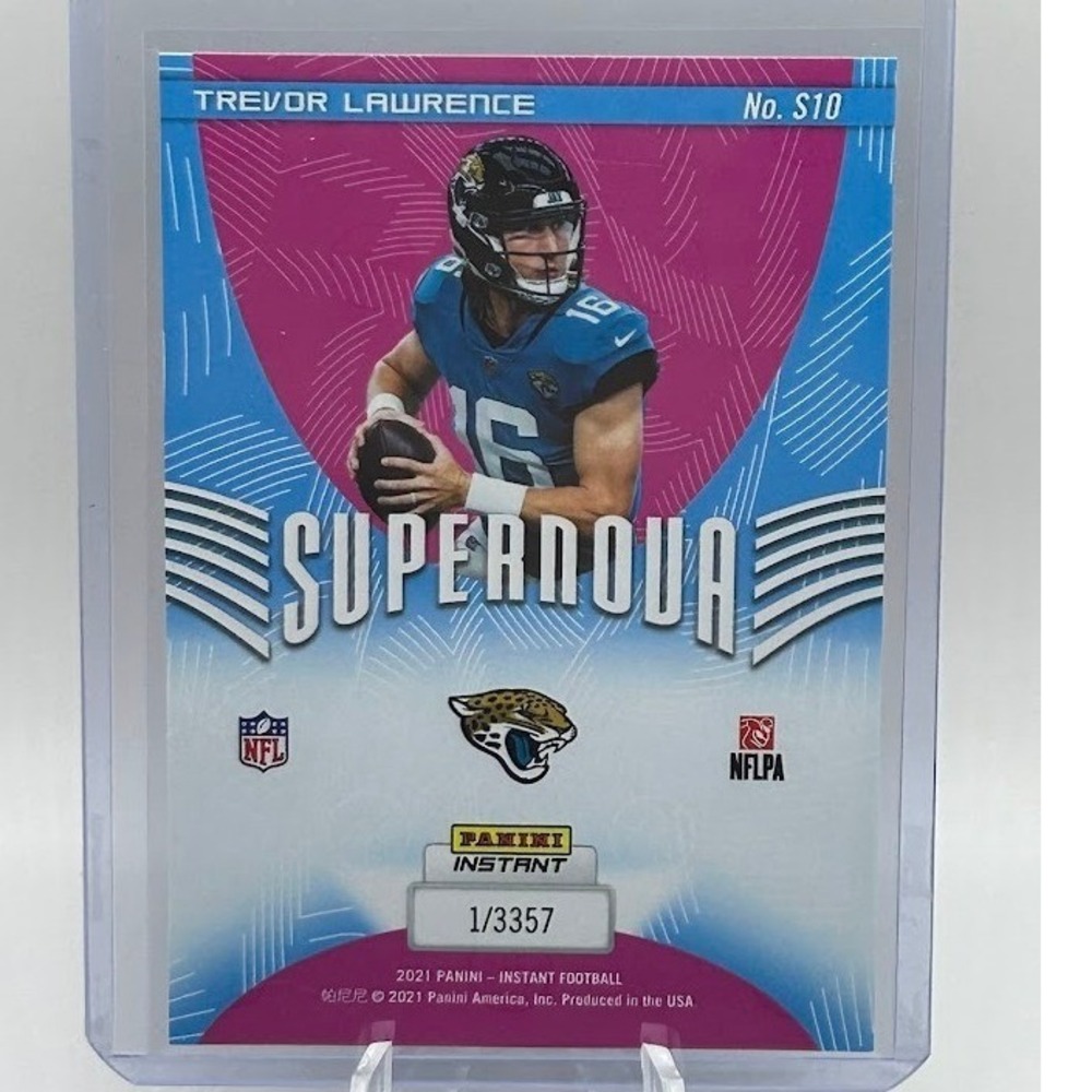 Trevor Lawrence Supernova 1/3357 2021‎ Panini Instant S10 Jacksonville Jaguars